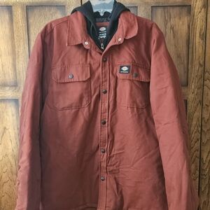 Dickies Rust Button-Up Shirt Jacket